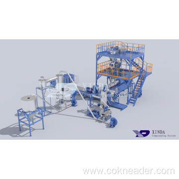 Cascade Four Flights PVC Twin Screw Compounding Line